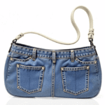 denim purse with two pockets