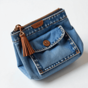 Small denim purse