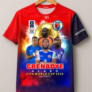 Unisex Jersey – Go Grenadiers!!! World Cup 2026. Star player T-shirt of Team Haiti